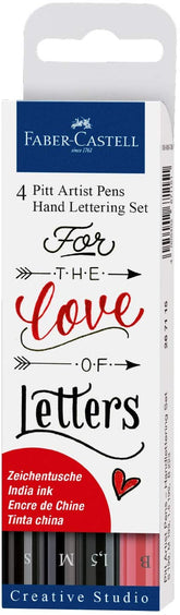 FABER-CASTELL India ink Pitt  Artist Pen Lettering 4x - Al Masam Stationery LLC